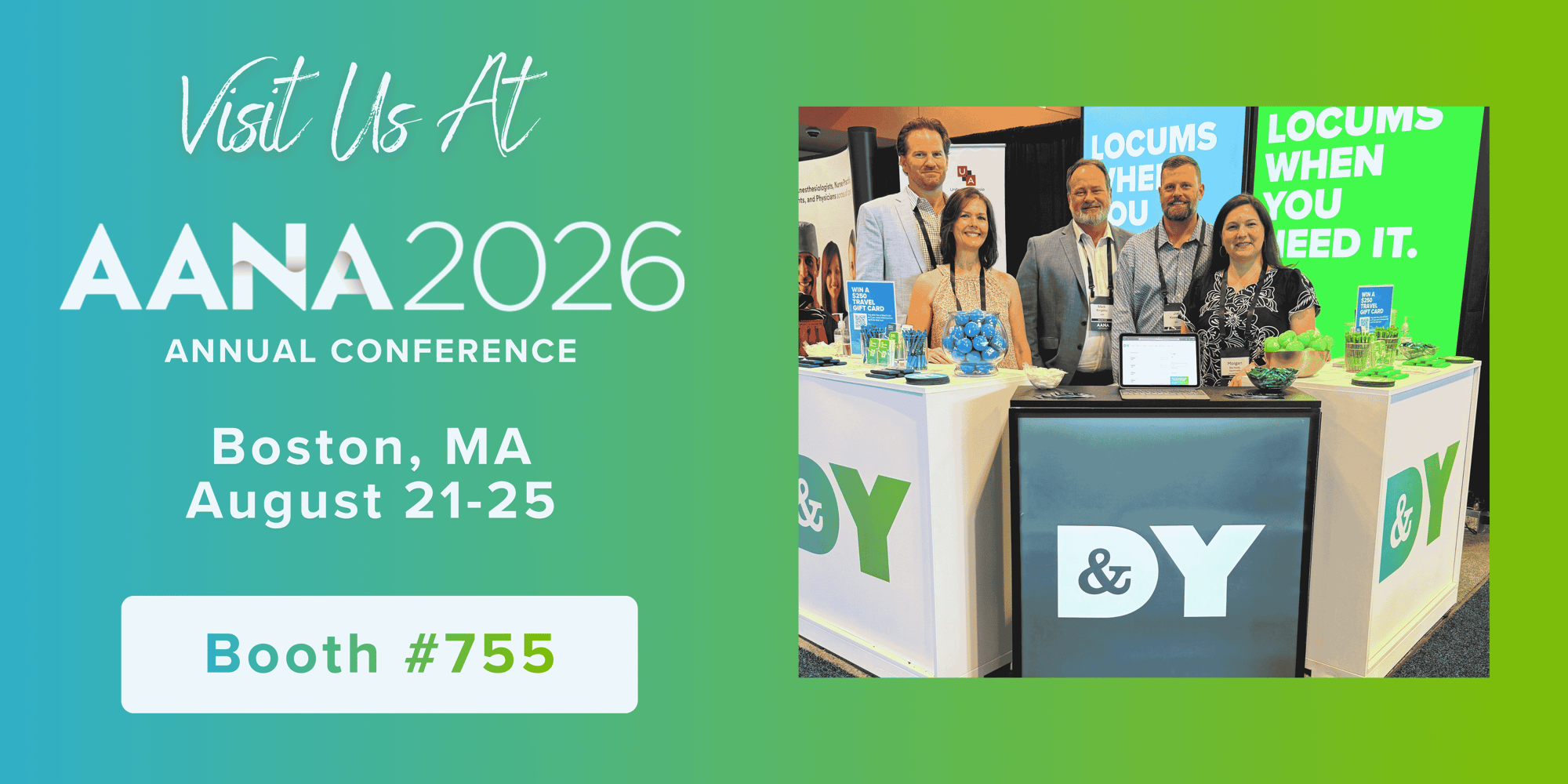 AANA 2026 Annual Conference - D&Y Staffing booth #755